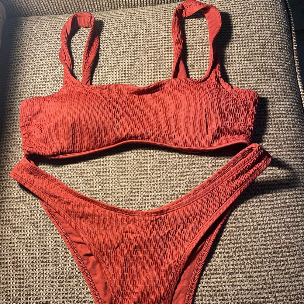 Aerie red bikini set